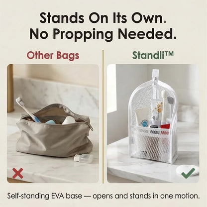 🔥Last Day Sale 49% OFF🎁 Standing Toiletry Bag Waterproof Foldable Travel Makeup Organizer