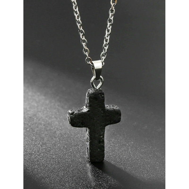 ✝️✨Handmade Natural Stone Cross Pendant 🎁Buy 3 Get Extra 10% OFF