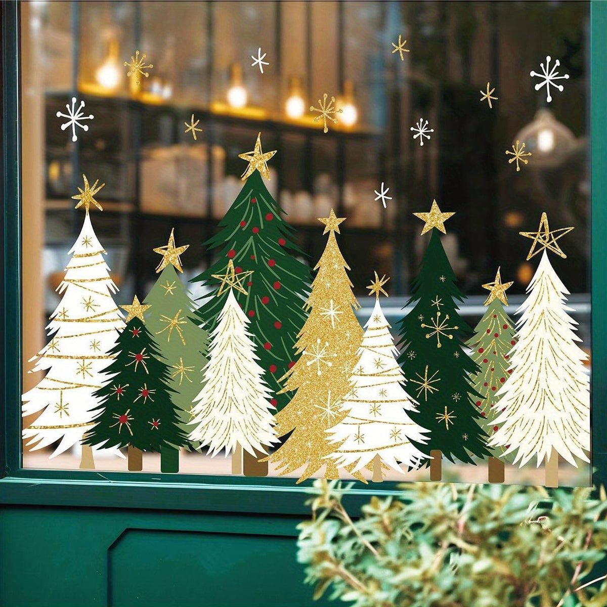 🔥Last Day Promotion - 49% OFF🎁 Christmas Pine Tree Static Cling Window Sticker
