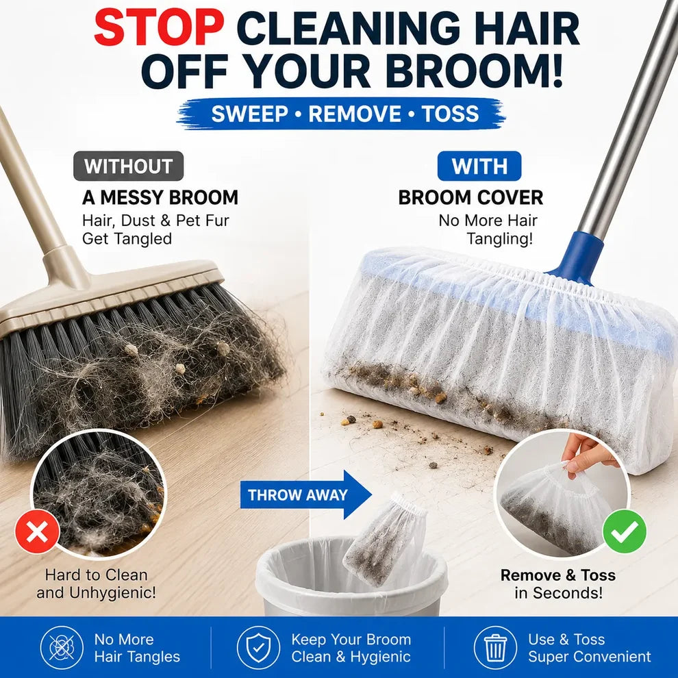🔥Last Day Promotion - 49% OFF🎁 Disposable Broom Dust Covers