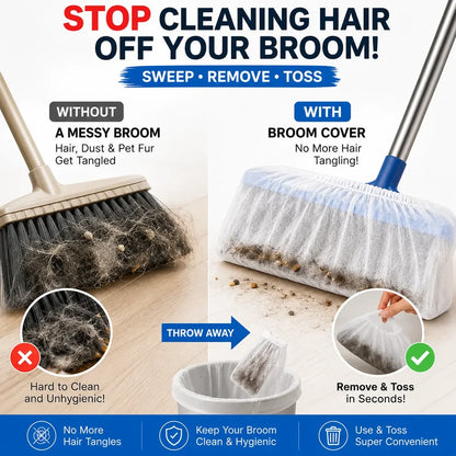 🔥Last Day Promotion - 49% OFF🎁 Disposable Broom Dust Covers