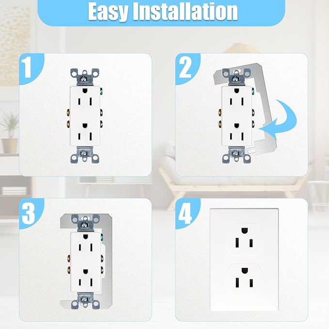 🔥Last Day Promotion - 49% OFF🔥Wall Plate Spacers (Metal) – For Wall Outlet Repair and Securing Loose Outlets