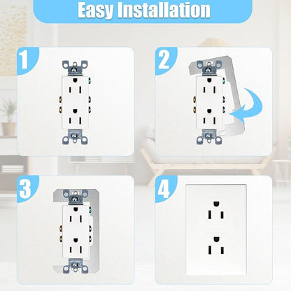 🔥Last Day Promotion - 49% OFF🔥Wall Plate Spacers (Metal) – For Wall Outlet Repair and Securing Loose Outlets