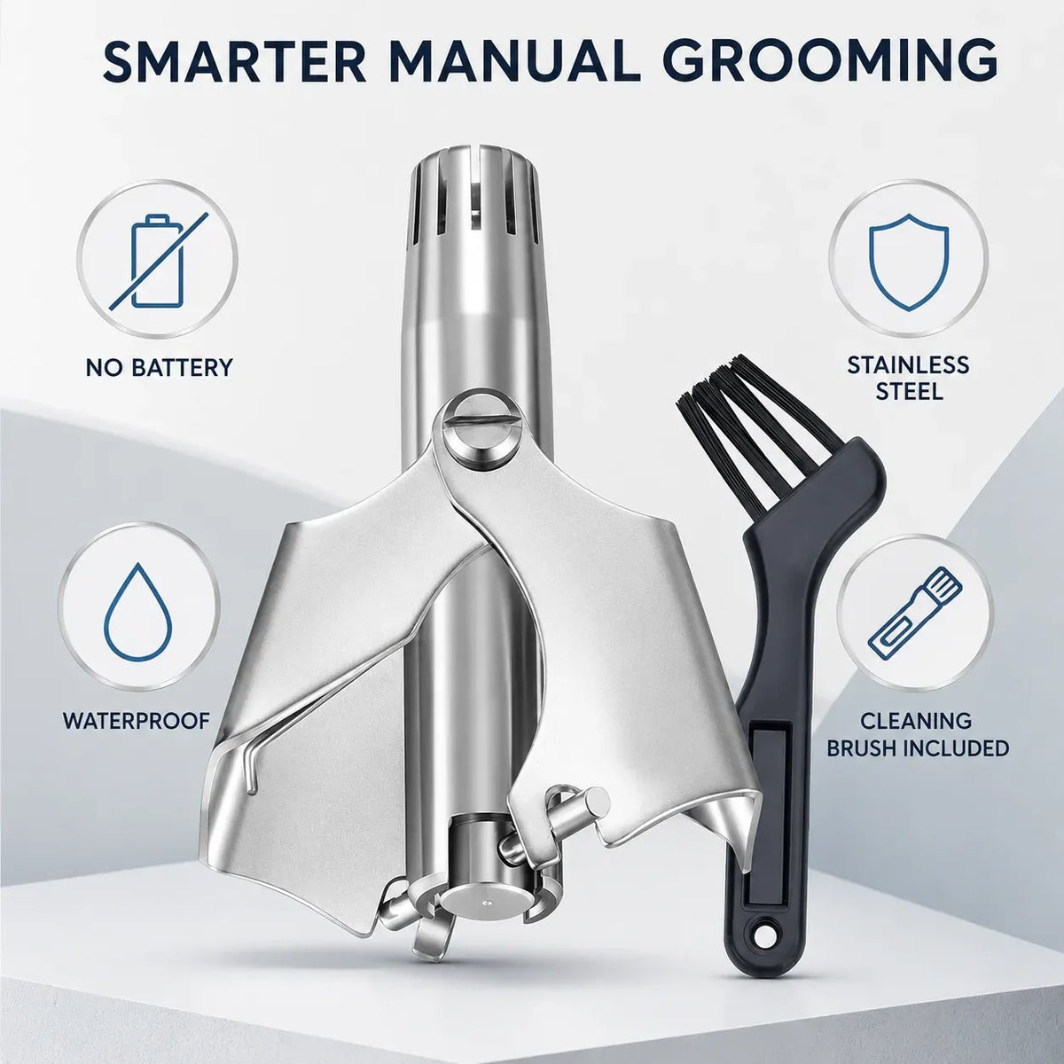 🔥Last Day Sale 49% OFF🎁 Manual Nose Hair Trimmer – Precision Grooming. No Battery Needed.
