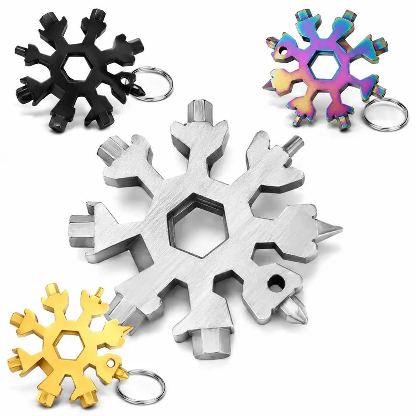 🔥Last Day Promotion - 49% OFF🎁 New Stainless Steel 18‑in‑1 Snowflake Multi‑Tool