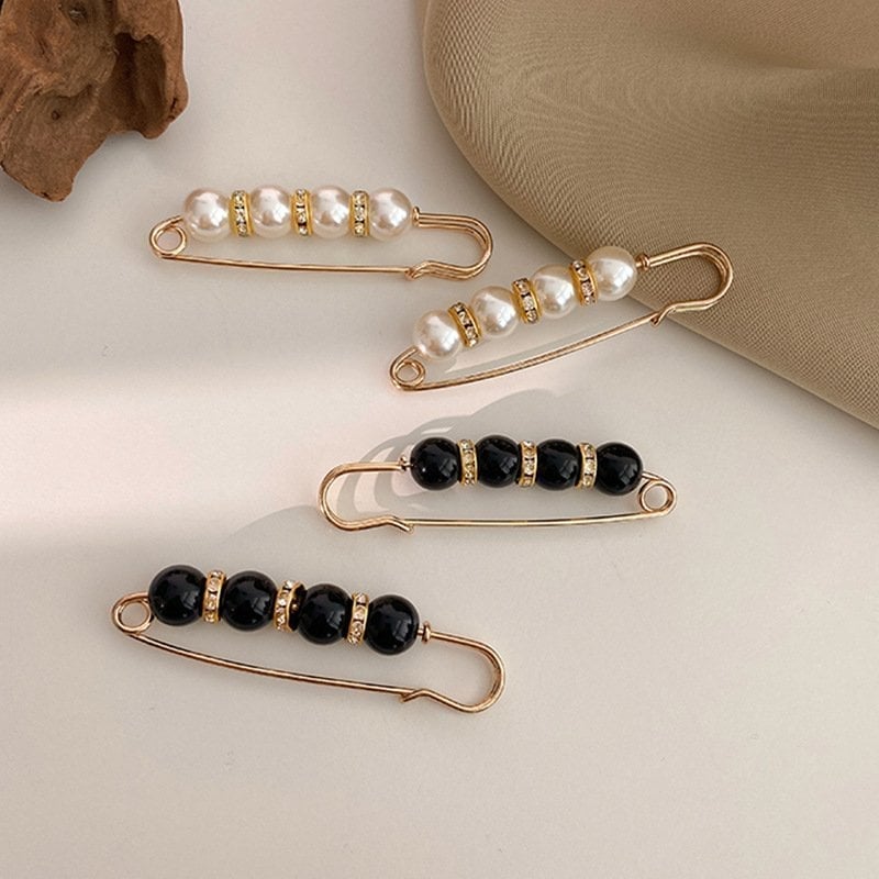 🔥Last Day Promotion - 49% OFF🎁Fancy Rhinestones Pearls Safety Pin Brooch