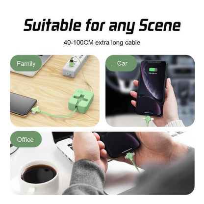 🔥Last Day Promotion - 49% OFF🎁 3-in-1 Data Cable Phone Stand