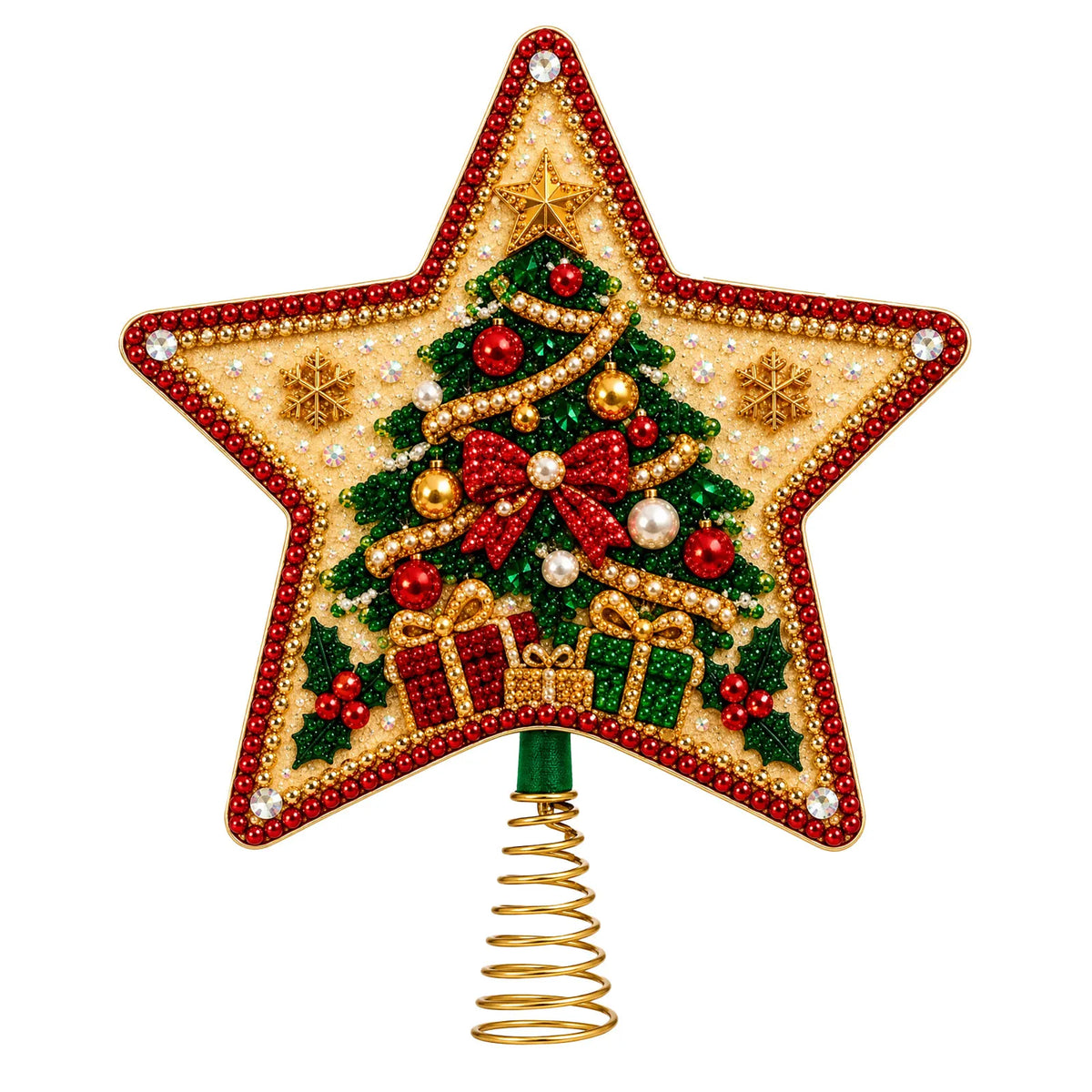 🔥Last Day Promotion - 49% OFF🎄DIY Five-Pointed Star Diamond Painting Christmas Tree Topper