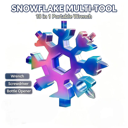 🔥Last Day Promotion - 49% OFF🎁 New Stainless Steel 18‑in‑1 Snowflake Multi‑Tool