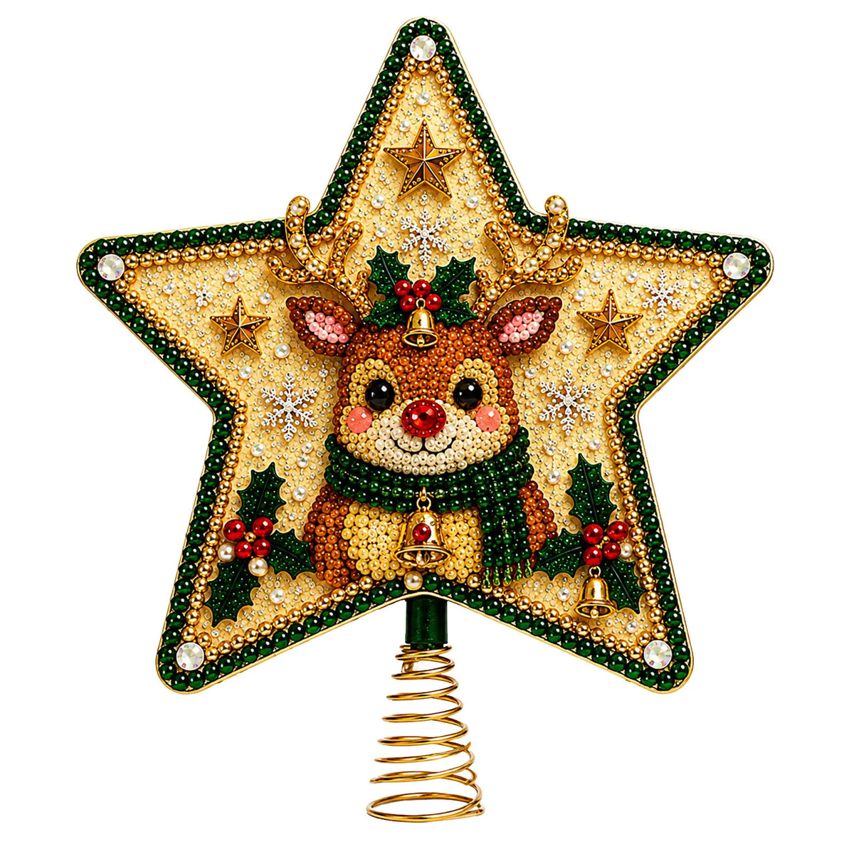 🔥Last Day Promotion - 49% OFF🎄DIY Five-Pointed Star Diamond Painting Christmas Tree Topper