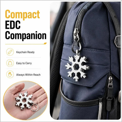 🔥Last Day Promotion - 49% OFF🎁 New Stainless Steel 18‑in‑1 Snowflake Multi‑Tool